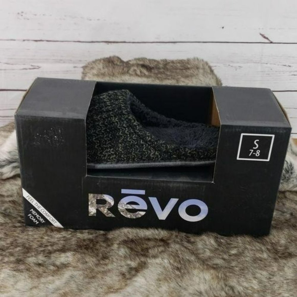 Revo footwear ray mens‎ gray house slipper shoes Size 7/8